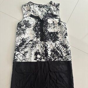 Black and White Mini Dress